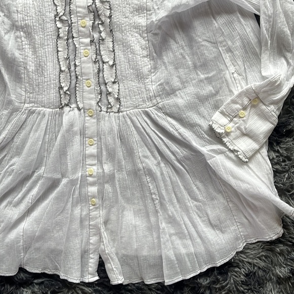 NWT Free people white dress. Style: ivory combo. Size L - Picture 4 of 6